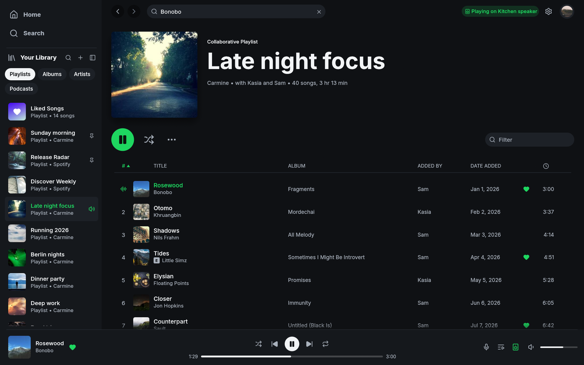 Collaborative Spotify playlist in Fastpotify